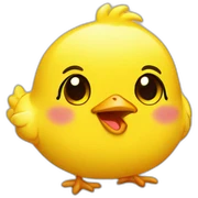 yellow-chick-smile-cute sticker