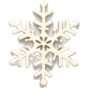 Beautiful beige snowflake sticker