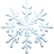 Melting snowflake sticker