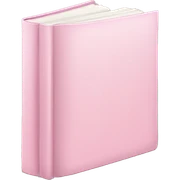 Light pink book sticker