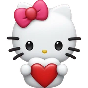 hello kitty heart sticker