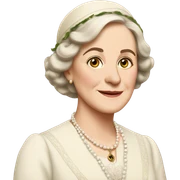 Edith Downton abbey Christmas sticker