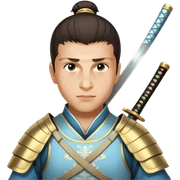Elegant Samurai sticker