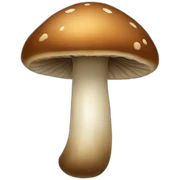 Brown mushroom sticker
