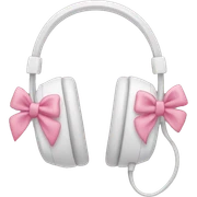 Headphones with bows sticker