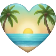 Beach Heart sticker