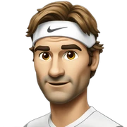 roger federer sticker