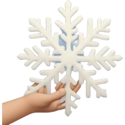 snowflake in the palm of your hand sticker