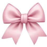 Light pink bow sticker