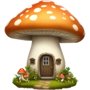 Mushroom cottage  sticker