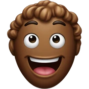poop emoji bit realistic sticker