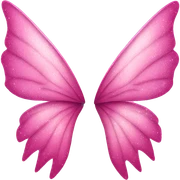 Pink sparkly fairy wings  sticker