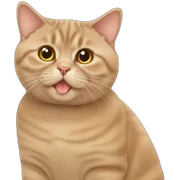 cinnamon thick british shorthair sticker