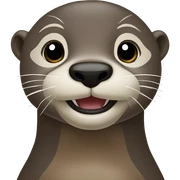 two otters sticker