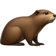 Side profile winged beaver sticker