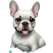 French bulldog mermaid sticker