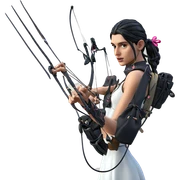 girl with bows and arrows sticker