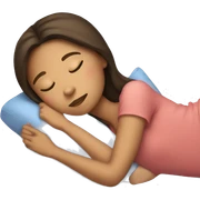 Brunette girl sleeping sticker