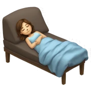 girl with brown hair sleeping cozy  sticker