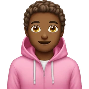 Pink hoodie sticker
