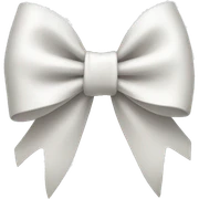 white bow sticker