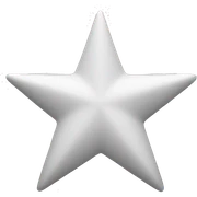 White star sticker