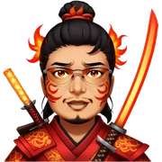 Fire-Wielding Samurai sticker