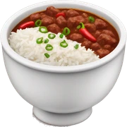 Bowl of chili con carne and rice  sticker
