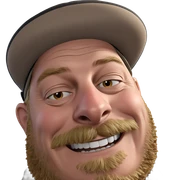 happy old man in hat sticker