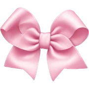Light pink bow sticker