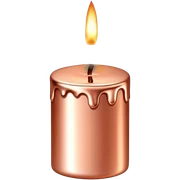 rose gold luxury candle sticker