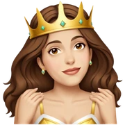 Wearing a crown sticker