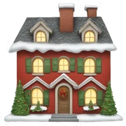 christmas house sticker