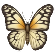 neutral butterfly sticker
