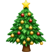 Christmas tree sticker