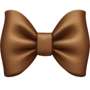 Brown bow sticker