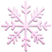 pastel pink snowflake  sticker