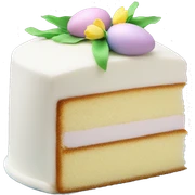 Easter white cake sticker