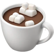 hot chocolate with marshmallows sticker