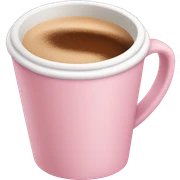 pastel pink coffee sticker