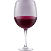 Bordeaux wine in a wine glass sticker