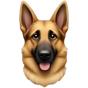German shepherd paws together  sticker