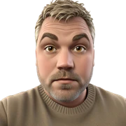 male in sweater by tree sticker