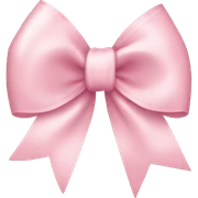 light pink ribbon bow sticker