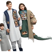 girl with boys in background sticker
