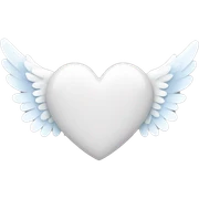 heart with angel wings sticker