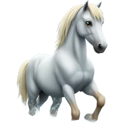 Horse on water sticker