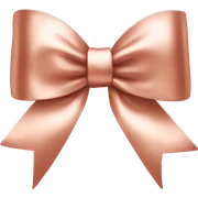 Rose gold bow sticker
