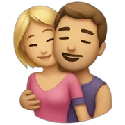 man-woman-cuddling sticker