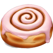 pale pink cinnamon roll  sticker